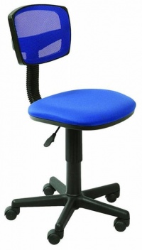 Кресло Бюрократ CH-299/BL/15-10 спинка сетка синий сиденье темно-синий 15-10