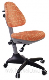 Кресло компьютерное детское Бюрократ KD-2/G/GIRAFFE оранжевый жираф