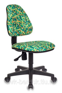 Кресло компьютерное детское Бюрократ KD-4/PENCIL-GN зеленый карандаши