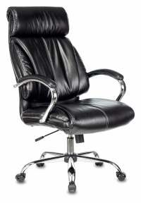 Кресло руководителя Бюрократ T-9904NSL черный Leather Venge Black искусственная кожа крестовина металл хром