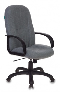 Кресло руководителя Бюрократ T-898AXSN серый 10-128 крестовина пластик
